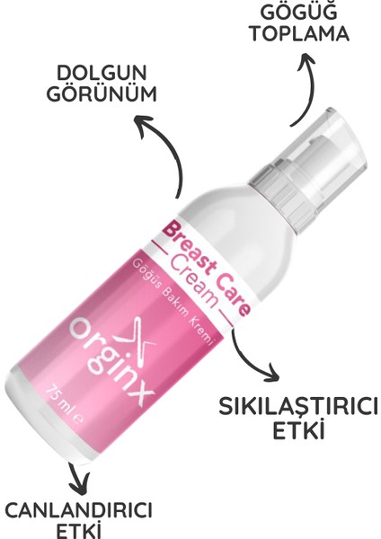 Göğüs Diklendirici & Dolgunlaştırıcı Sıkılaştırıcı Göğüs Bakım Kremi 75 ml