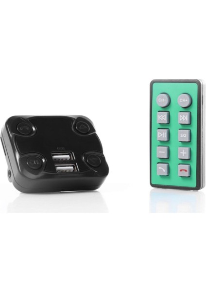 3in1 Kumandalı Bluetooth Araç Kiti Fm Transmitter USB Tf 1200 Mah
