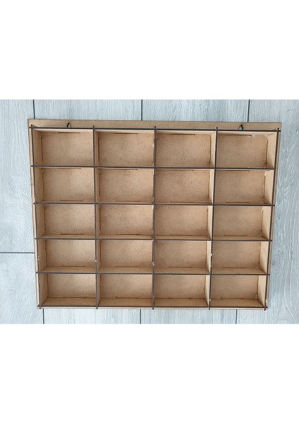 Kahverengi Koleksiyonluk Ahşap 20 Li Oyuncak Araba Standı 3+ Yaş fırsatları