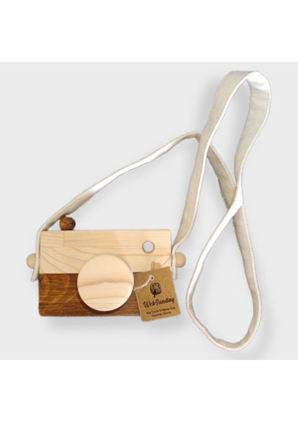 Tüm Yaş Grupları Ahşap Waldorf Fotoğraf Makinesi, Eğitici Bebek Kamera Oyuncağı 2 3 4 5 6 Yaş Erkek fiyatları