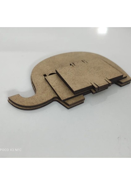 Beyaz Ahşap Boyanabilir Fil Kalemlik 3+ Yaş 1+ modelleri