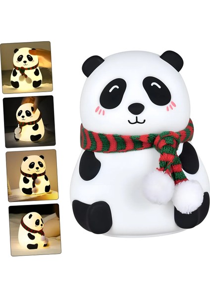 Panda Gece Lambası LED 7 Farklı Renkli Gece Lambası Çocuk Bebek Odası Için