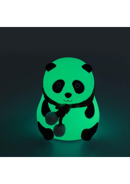 Panda Gece Lambası LED 7 Farklı Renkli Gece Lambası Çocuk Bebek Odası Için