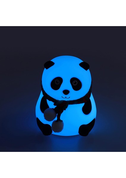 Panda Gece Lambası LED 7 Farklı Renkli Gece Lambası Çocuk Bebek Odası Için