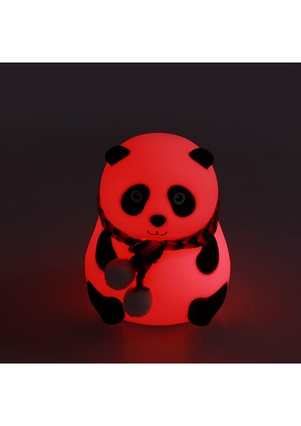 Panda Gece Lambası LED 7 Farklı Renkli Gece Lambası Çocuk Bebek Odası Için