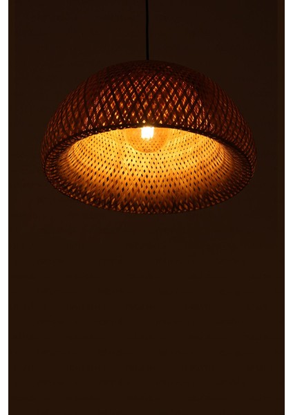 Bohem Bambu Boja Pendant Sarkıt Avize Lamba 45 cm - Iskandinav, Modern, Bohem, Rattan Aydınlatma fırsatları