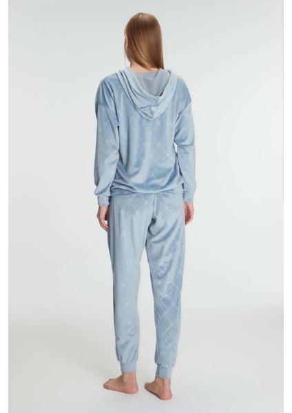 Aria's Closet Kapüşonlu Uzun Kol Sweatshirt Pijama Takımı fiyatları