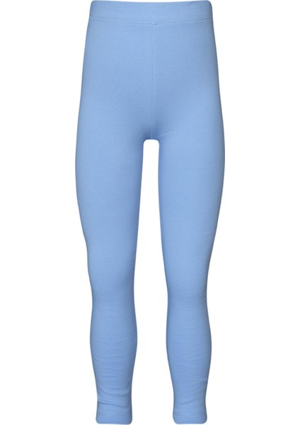 Koyu Mavi Basic Kız Çocuk Kışlık Tayt