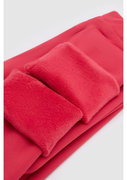 Koyu Fuşya Kız Çocuk Full Şardonlu Kulaklı Tavşan Nakışlı (Nova) Tayt modelleri