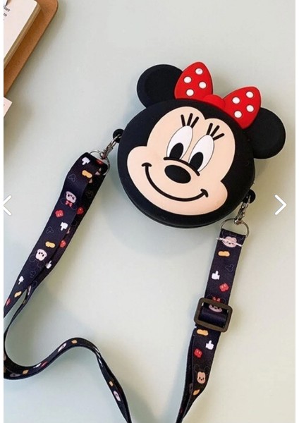 Minnie Mouse Figürlü Kız Çocuk Askılı Çanta