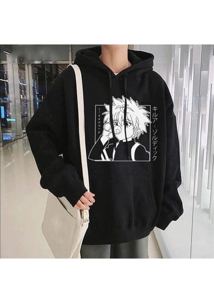 Touz Anime Hunter x Hunter Killua (Unisex) Kapşonlu