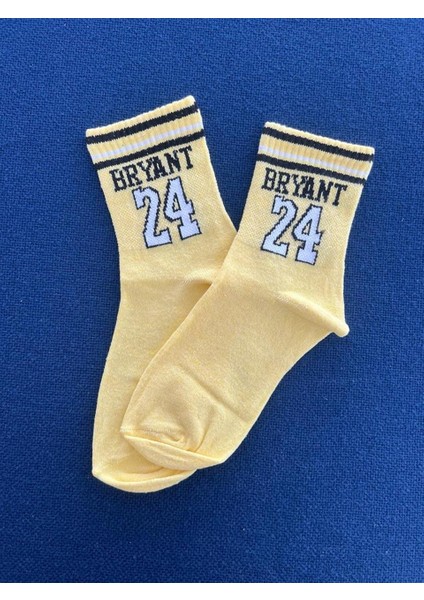 Basketball 24 Unisex Sarı Kolej Çorap