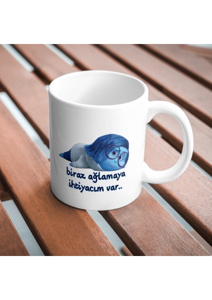 Ters Yüz Biraz Ağlamaya İhtiyacım Var - Beyaz Kupa