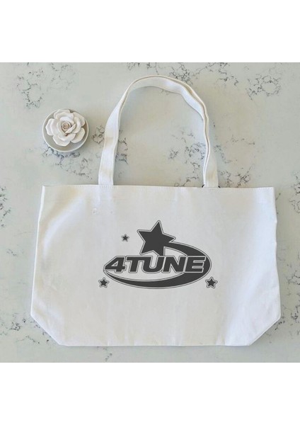 4 Tune Baskılı Omuz Çantası