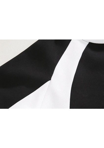 Y2K Streetwear Line Detail Unisex Oversize Bisiklet Yaka Siyah Sweatshirt fırsatları