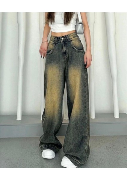 Tint Yıkamalı Baggy Jean