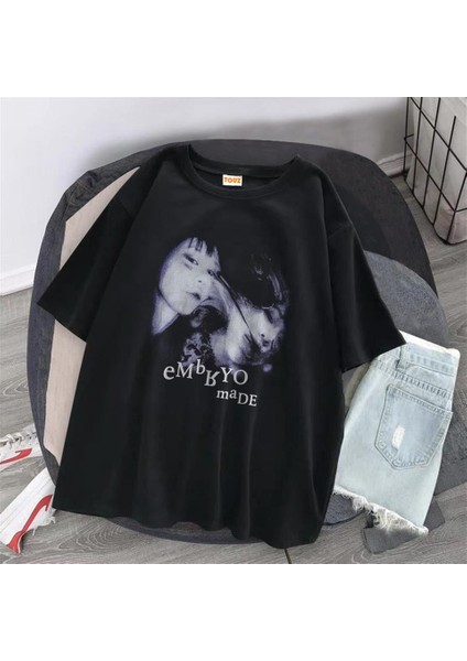 Embryo Made Siyah Oversize T-Shirt