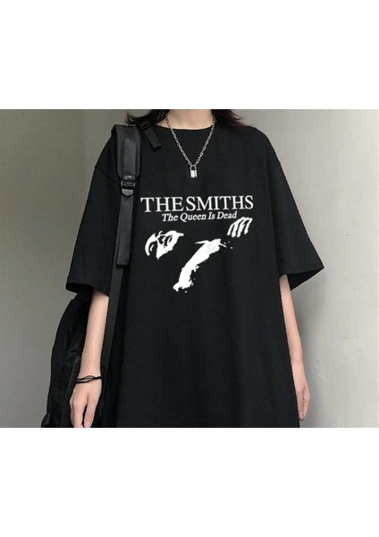 The Smiths Siyah Unisex Oversize T-Shirt