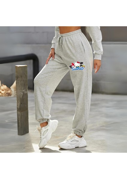 Sanrio Baskılı Unisex Gri Eşofman Altı fiyatları