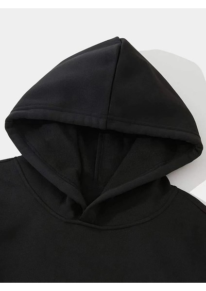 Red Bull Racing Baskılı Siyah Kapşonlu Sweatshirt
