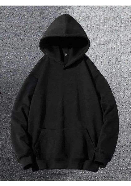 Red Bull Racing Baskılı Siyah Kapşonlu Sweatshirt