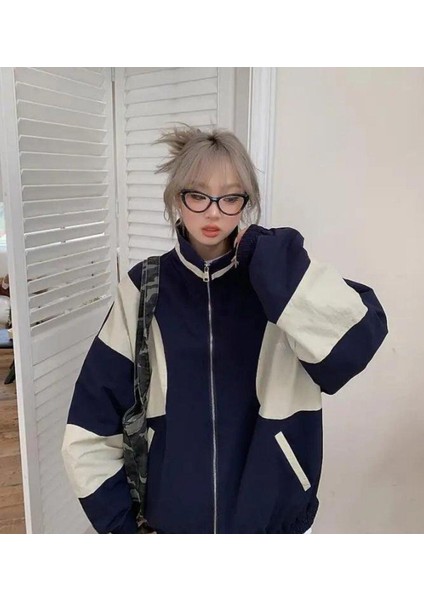 Vintage Baggy Paraşüt Kumaş Kolej Ceket Eşofman indirimleri