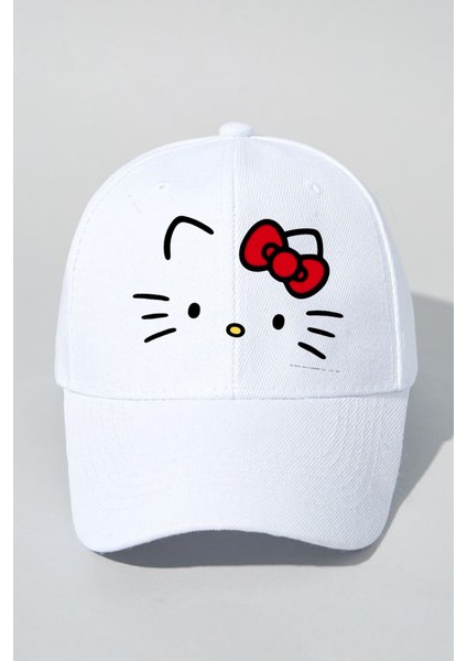 Hello Kitty Beyaz Şapka