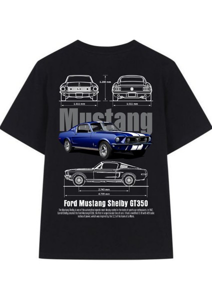 Dodge & Mustang Retro Baskılı T-Shirt modelleri