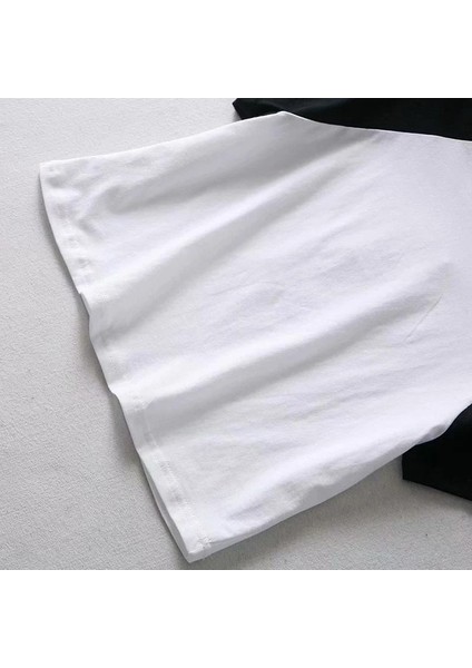 Y2K Angelic Beyaz Reglan Kol Oversize T-Shirt