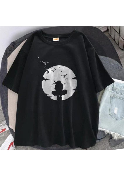 Itachi Shadow Baskılı Siyah Oversize T-Shirt fiyatları