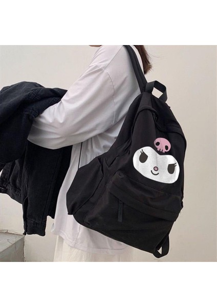 Kuromi Face Baskılı Unisex Sırt Çantası