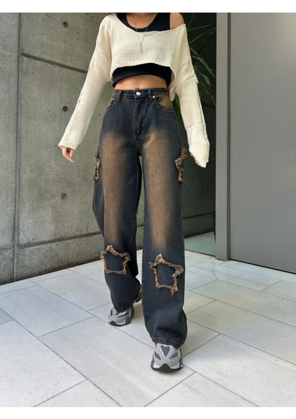 Star Detail Baggy Panth Vintage modelleri