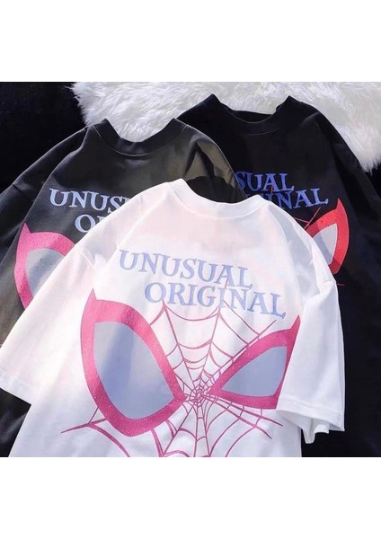 Spider Web Couple Baskılı T-Shirt