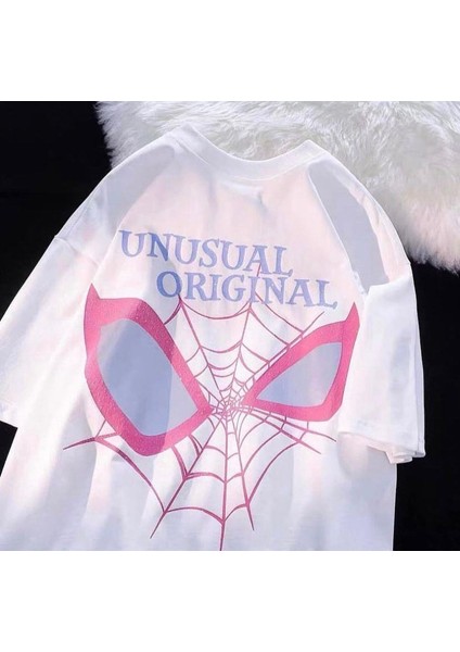 Spider Web Couple Baskılı T-Shirt