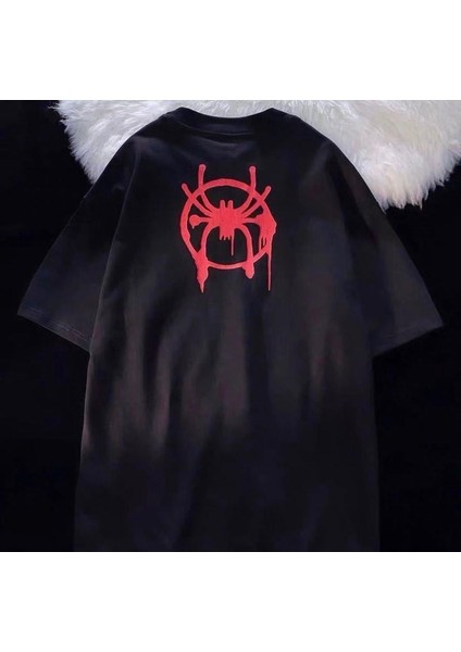 Spider Web Couple Baskılı T-Shirt