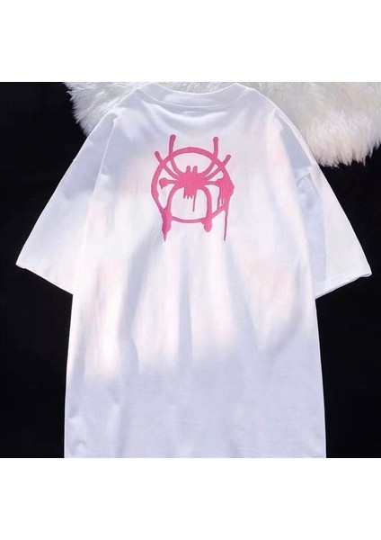 Spider Web Couple Baskılı T-Shirt
