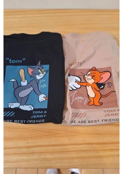 Tom & Jerry Detail Oversize T-Shirt