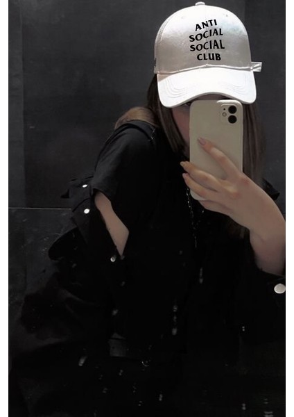Anti Social Club Beyaz Şapka