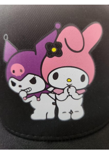 Kuromi & Melody Siyah Şapka modelleri