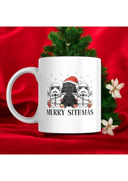 Merry Sithmas Christmas Baskılı Yeni Yıl Kupası