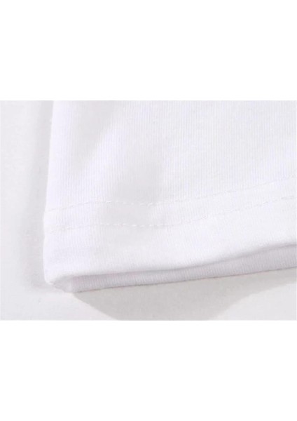 Punk Rock Baskılı Beyaz Crop indirimleri