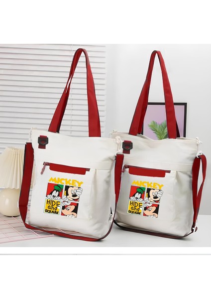 Mickey Kanvas Postacı Çantası
