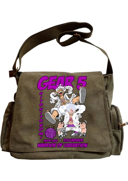 Gear Five Unisex Yeşil Postacı Çantası