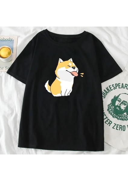 Dog And Cat Baskılı Oversize T-Shirt ( Tek Gönderilir Lütfen Renk Seçin ) fiyatları