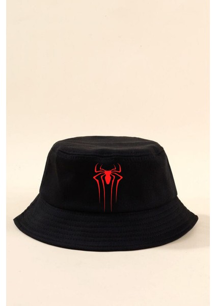 Red Spider Siyah Bucket Balıkçı Şapka