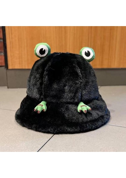 Harajuku Peluş Pamuklu Frog Bucket Şapka fiyatları