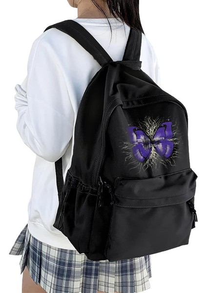Butterfly Baskılı Unisex Sırt Çantası