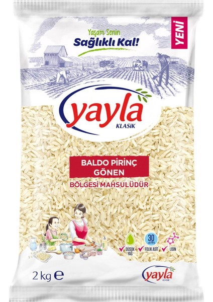 Baldo Pirinç 2 kg Gönen Bölgesi Mahsulü
