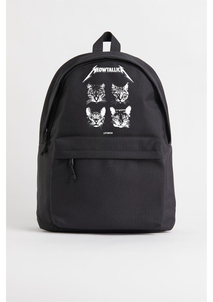 Meowtallica Baskılı Unisex Sırt Çantası fiyatları