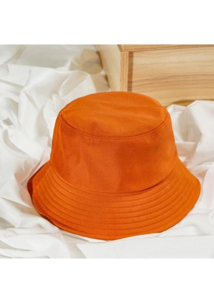 Turuncu Bucket Şapka